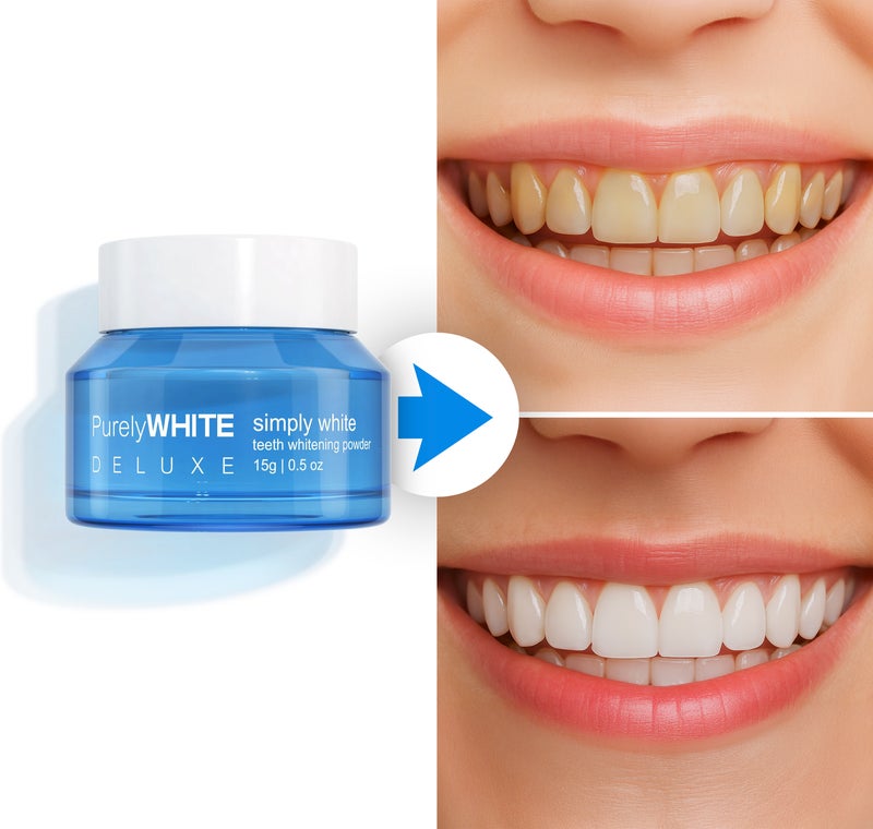 Teeth before and after PurelyWHITE