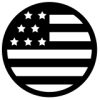 Icon round usa